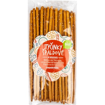 Country Life Tyčinky špaldové so sezamom Bio 150 g