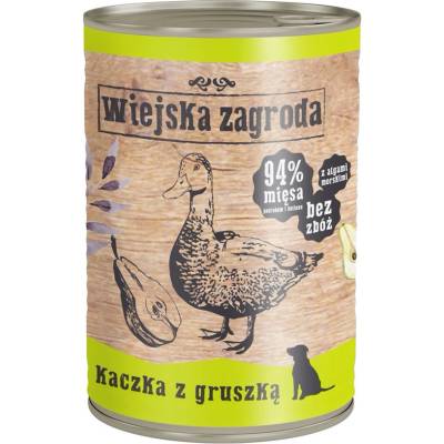 Wiejska Zagroda Патица с круша 400 г за кучета