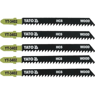 YATO Pílový list do priamočiarej píly 100 mm na drevo TPI8 5 ks