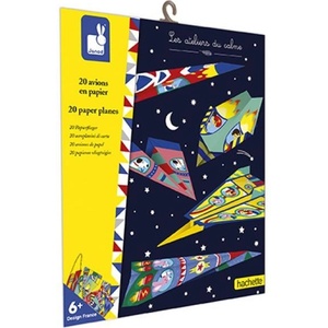 Janod Atelier Креативен комплект Мини Оригами хартиени сгъваеми самолети 6+ (J07940)