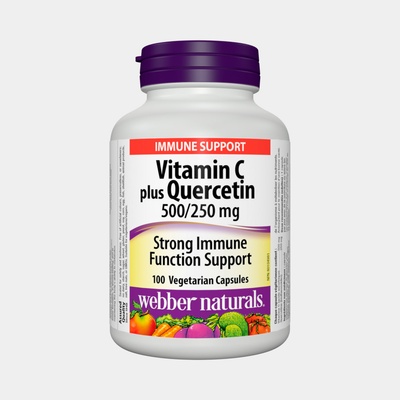 Webber Naturals Vitamin C 500 mg+Quercetin 250 mg 100 kapsúl