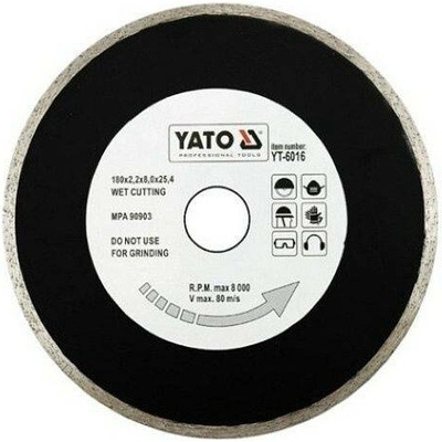 Yato Kotouč diamantový 200 x 25,4 x 2,2 mm hladký