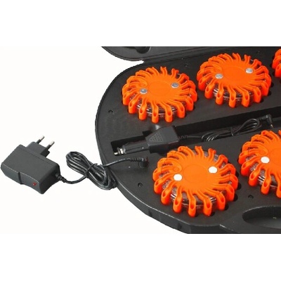 LED výstražné světlo 16LED, oranžové, set 6ks, WL-H02SET6ORA – Zbozi.Blesk.cz