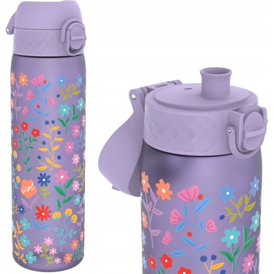 Ion8 nepriepustná fľaša na pitie kvety Floral fialová 500ml