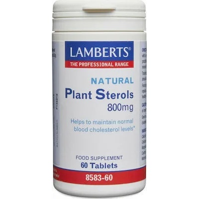 LAMBERTS Хранителна добавка растителни Стероли за нормален холестерол, Lamberts Plant Sterols 800 mg 60tabs