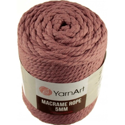 Macrame Rope 792 tmavě starorůžová 5 mm