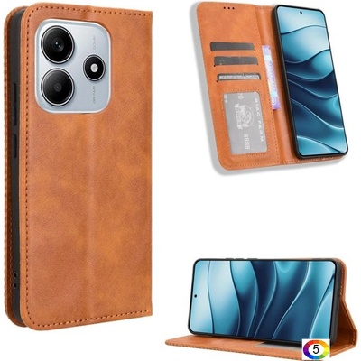 Xiaomi Redmi Note 14 4G Retro Texture Wallet Калъф и Протектор