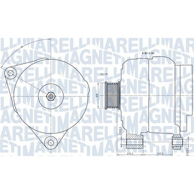 Alternátor MAGNETI MARELLI 063731501010