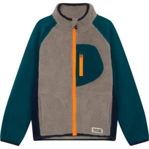 Color Kids Детско поларено яке Color Kids Kid's Teddy Jacket with Fleece Sleeves Fleece jacket - Gulf Coast - размер 128 (EU) (703-7709-0117)