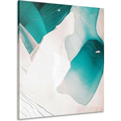 Obraz abstrakce modré laguny - 40x60