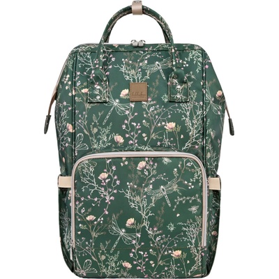 KikkaBoo batoh Siena Luxe Secret Garden Deep Green – Zboží Dáma