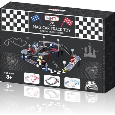 Магнитна писта със светещи колички, 72 бр. части