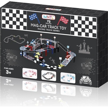 Image 1 of Магнитна писта със светещи колички, 72 бр. части
