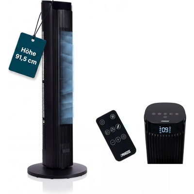 Princess Tower Fan - Elegant Design - 40 W - Powerful, Quiet, Energy Efficient - Height: 91.5 cm - Oscillating - 4 Modes - 12 Speeds - 352370 - 01.352370. 01.001