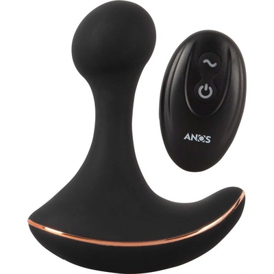 ANOS Rc Prostate Massager With - Vibrační masážní přístroj na prostatu s dálkovým ovládáním Černý – Zboží Dáma
