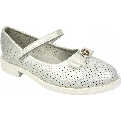 Dívčí balerínky, boty pro děti k prvnímu svatému přijímání vložka kůže