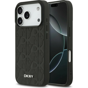 DKNY PU Leather Grid Pattern Magsafe Заден Калъф за iPhone 17 Pro Черен DKNY | Cheren | МЪЖЕ | UNI