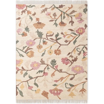 Elle Decoration Кремав ръчно изработен ютен килим 200x300 cm Roya Violette - Elle Decoration (106259-200x300)