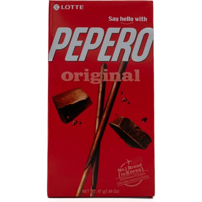 Lotte Pepero Original tyčinky s čokoládovou polevou 47 g