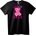 NOONEBRAND Розова Тениска с Самотна Мечка - XS, Black