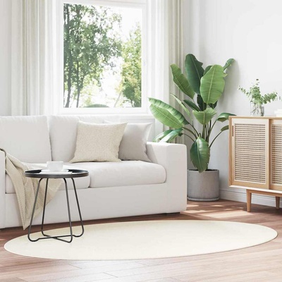 vidaXL Килими за помещение HUARTE Крем 140 x 200 cm 100% полиестер (4103624)