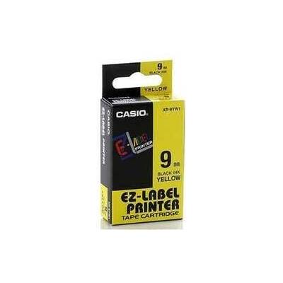 Páska, 9 mm x 8 m, CASIO, žltá-čierna