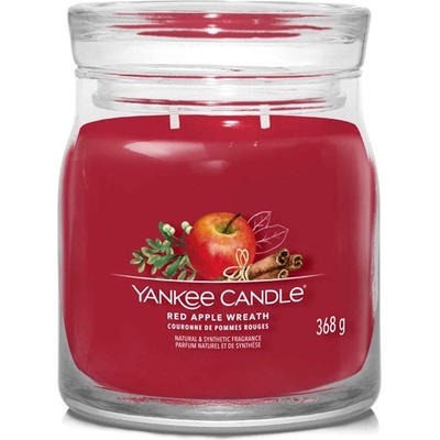 Yankee Candle Red Apple Wreath подписана свещ средна 368 гр