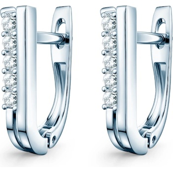 SAVICKI Обеци Share Your Love: бяло злато, диаманти