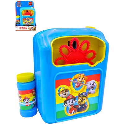 Bublinovač Tlapková Patrola elektronický bublifuk set s náplní plast