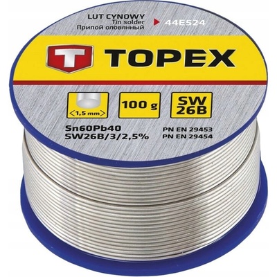 Cín pájecí TOPEX 44E524 1,5mm 100g