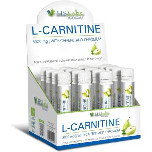 HS LABS - L-CARNITINE 3000 - WITH CAFFEINE AND CHR Hs labs - l-carnitine 3000 - with caffeine and chromium
