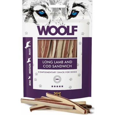 WOOLF soft lamb and cod sandwich long 100 g