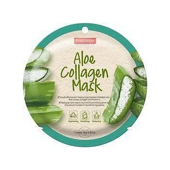 Image 1 of Purederm Колагенова маска за лице с алое вера PUREDERM Aloe Collagen Mask 18 ml
