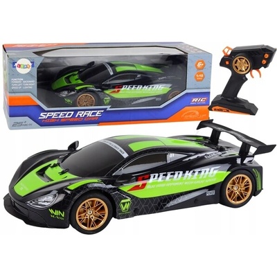 Lean Toys Velké sportovní auto Na Dálkové Ovládání Zeleno-černé1:10
