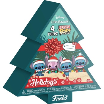 Funko Комплект мини фигури Funko Pocket POP! Disney: Lilo & Stitch (Holiday) - 4 Pack (105231)