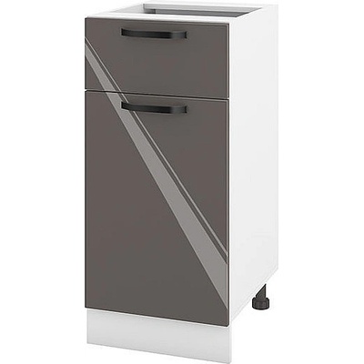 ИРИМ Долен кухненски шкаф Сити БФ-Антрацит гланц-05-24 40 см