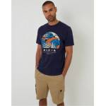 Threadbare Тениска Threadbare Men's Darwall Regular Fit T-Shirt - Navy