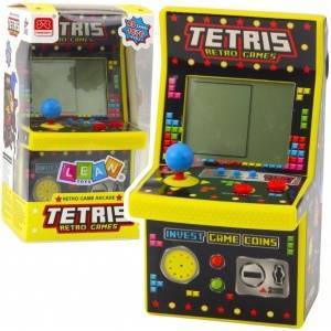 LEAN Toys Mini Retro Tetris Slot Machine 49 Games 1676 Levels Yellow