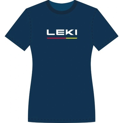 LEKI LOGO T-SHIRT LEKI WOMEN S true navy blue white