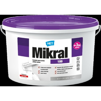 Het Mikral 100 fasádní barva 15+3kg