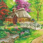 Craft Buddy Арт комплект за диамантено изкуство, Craft Buddy, Къща, 30 х 30 см, 6 части
