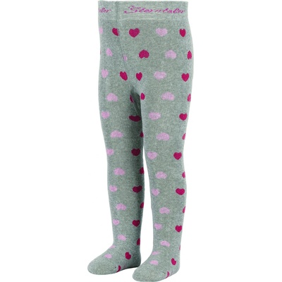 Sterntaler punčocháče termo froté zimní šedé srdíčka – Zbozi.Blesk.cz