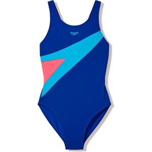 Speedo Детски бански костюм Speedo Kid's Hyperboom Butterfly Back Swimsuit - Night Watch / Hyper Teal / Post It Pink - размер 152 (EU) (750-3078-0215)