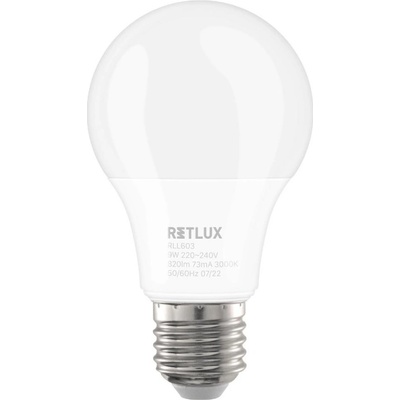 Retlux RLL 603 A60 E27 bulb 9W WW D RLL 603