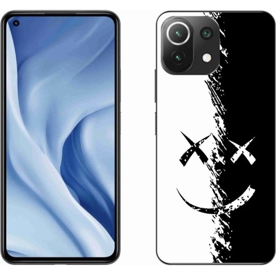 mmCase Gelové Xiaomi Mi 11 Lite 4G/5G - černobílý smajlík