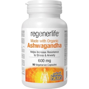 Natural Factors KSM-66 Ashwagandha® 600 mg Stress-Anxiety, 90 Capsules