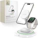 Tech-Protect Зарядна станция 3 в 1 с MagSafe 15W за iPhone, AirPods и Apple Watch от Tech-Protect QI15W-A46 - Бяла (5906302361007)