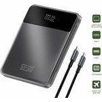 4smarts Външна батерия с 2xUSB-A и 2xUSB-C изходи и технология за бързо зареждане - 4smarts Power Bank Enterprise Slim 20000mAh 122.5W (сив) (540622)