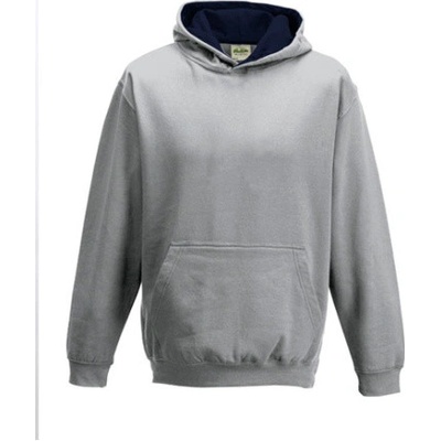 Just Hoods detská mikina s kapucňou JH003J Heather Grey
