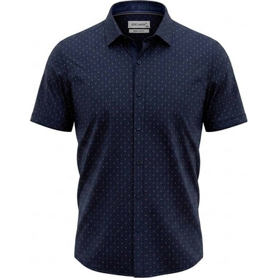 Ego man pánská košile krátký rukáv regular fit RE307-04 tmavě modrá